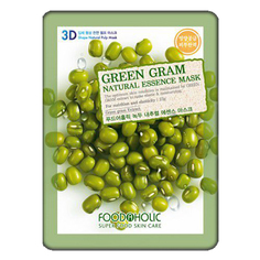 Foodaholic, Тканевая маска для лица Green Gram, 23 г