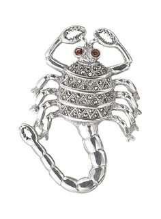 Серебряные броши Марказит