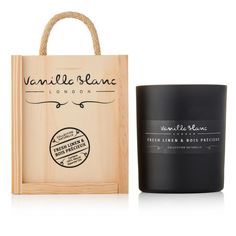 Ароматическая свеча Vanilla Blanc "Лен и драгоценное дерево"