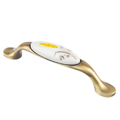 Ручка-скоба Феникс-строй 02 с фарфором колосок 9,6 см