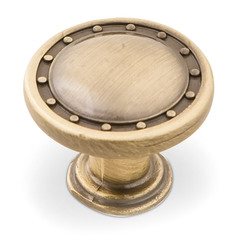 Ручка-кнопка Феникс-строй 26х26х27 мм античная бронза 27 мм