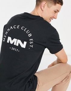 Черная футболка Mennace Club Est-Черный цвет