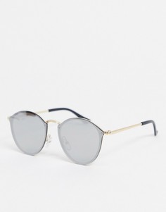 Круглые золотистые солнцезащитные очки SVNX-Золотистый
