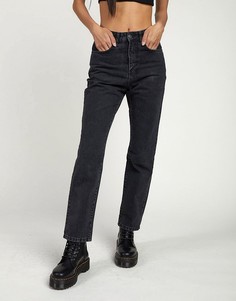 Черные джинсы в винтажном стиле с выбеленным эффектом The Ragged Priest-Черный цвет