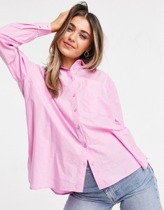 Рубашка из поплина розового цвета Pimkie-Розовый цвет