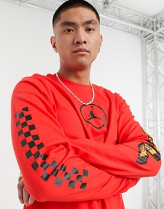 Красный лонгслив Nike Jordan Sport DNA