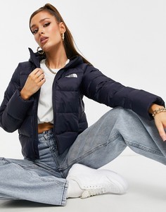 Темно-синяя куртка с капюшоном The North Face Hyalite Down-Черный цвет