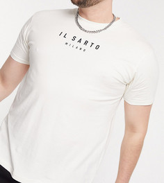 Белая футболка с логотипом Il Sarto Plus-Белый