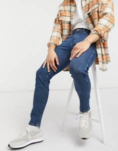 Темно-синие зауженные джинсы Wrangler Bryson-Голубой