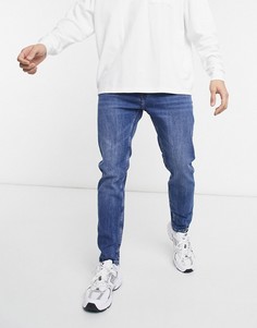 Синие джинсы скинни Bershka-Голубой