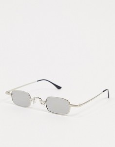 Серебристые квадратные солнцезащитные очки SVNX-Серебристый