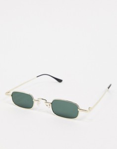 Золотистые квадратные солнцезащитные очки SVNX-Золотистый