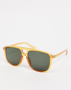Оранжевые солнцезащитные очки-авиаторы SVNX-Оранжевый цвет