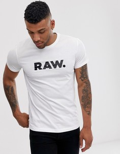 Белая футболка с логотипом G-Star Raw-Белый