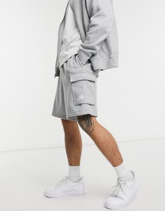 Серые шорты карго Nike Club-Серый