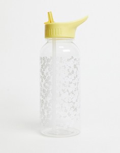 Бутылка для воды с принтом цветов вишни Typo 1 л-Прозрачный