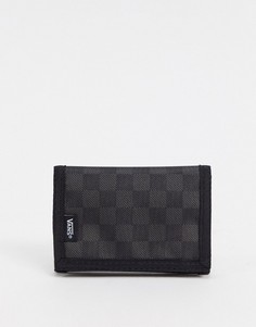 Черный бумажник в шахматную клетку Vans Slipped-Черный цвет