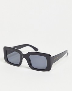 Солнцезащитные очки с черными квадратными линзами South Beach-Черный цвет