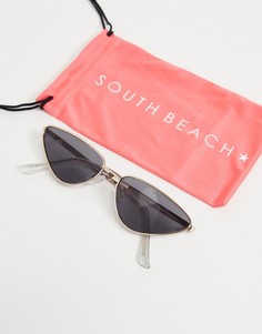 Солнцезащитные очки "кошачий глаз" South Beach-Золотистый