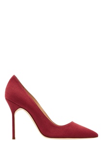 Красные текстильные лодочки BB 105 Manolo Blahnik
