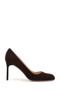 Коричневые замшевые лодочки BBR 90 Manolo Blahnik