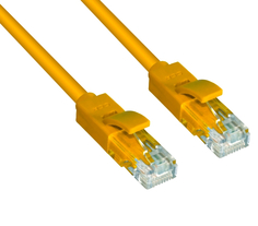 Сетевой кабель GCR UTP 24AWG cat.6 RJ45 T568B 1m Yellow GCR-LNC602-1.0m Greenconnect