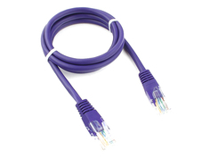 Сетевой кабель Bion UTP cat.5e CCA 1m Purple BCL-PP12-1M/V