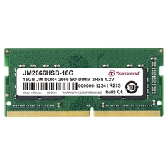 Оперативная память Transcend 16GB DDR4 SO-DIMM (JM2666HSB-16G) 16GB DDR4 SO-DIMM (JM2666HSB-16G)