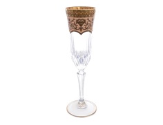 Набор фужеров для шампанского adagio flora s empire golden ivory decor (astra gold) прозрачный Твой Дом