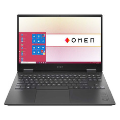 Ноутбук HP Omen 15-en0033ur, 15.6", IPS, AMD Ryzen 5 4600H 3.0ГГц, 16ГБ, 512ГБ SSD, NVIDIA GeForce GTX 1650 Ti - 4096 Мб, Windows 10, 22P25EA, темно-серый