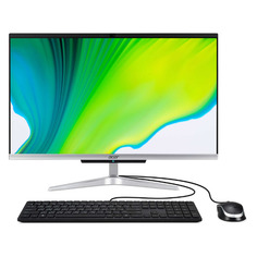 Моноблок Acer Aspire C24-420, 23.8", AMD Ryzen 3 3250U, 4ГБ, 1000ГБ, AMD Radeon Graphics, Endless, серебристый [dq.bfxer.004]