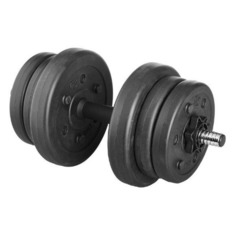 Гантель Lite Weights 3103CD 1гант. 10кг пласт. черный (28260741)