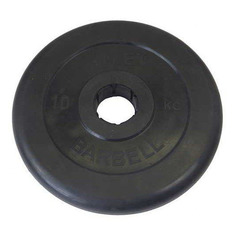 Диск Mb Barbell MB Atlet B50-10 для штанги обрезин. 10кг черный/черный (28264388)