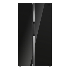 Холодильник MAUNFELD MFF177NFB двухкамерный черный