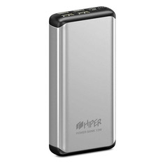 Внешний аккумулятор (Power Bank) HIPER MS20000 Silver, 20000мAч, серебристый