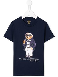 Ralph Lauren Kids футболка с принтом Polo Bear