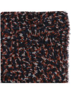 Louis Vuitton шарф с абстрактным принтом и жатым эффектом