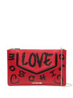 Love Moschino клатч из искусственной кожи с принтом граффити