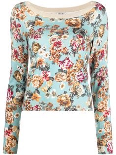 LIU JO джемпер с цветочным принтом