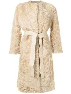 Céline Pre-Owned пальто pre-owned с завязками