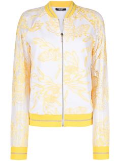 LIU JO куртка с цветочной вышивкой