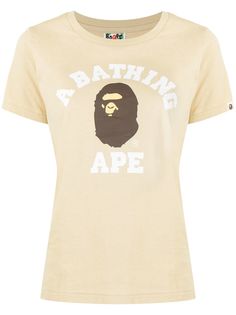 A BATHING APE® футболка с круглым вырезом и логотипом