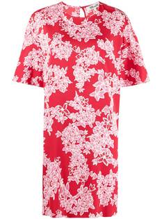 DVF Diane von Furstenberg платье миди с короткими рукавами и цветочным принтом