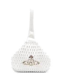Vivienne Westwood мини-сумка Orb с кристаллами