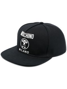 Moschino шестипанельная кепка с логотипом