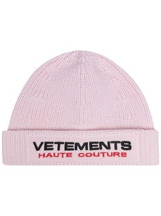 VETEMENTS шапка бини с вышивкой