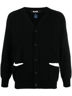 Black Comme Des Garçons кардиган с V-образным вырезом