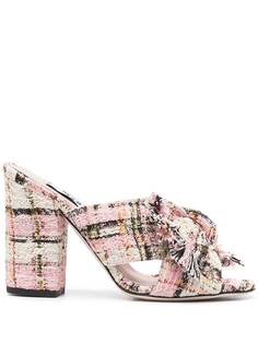 MSGM босоножки в клетку