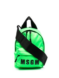 MSGM рюкзак на молнии с логотипом