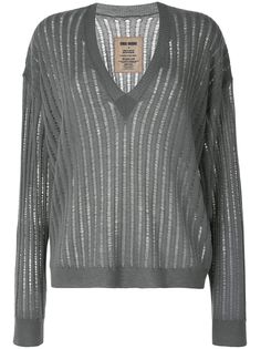 Uma Wang кашемировый джемпер с прорезями